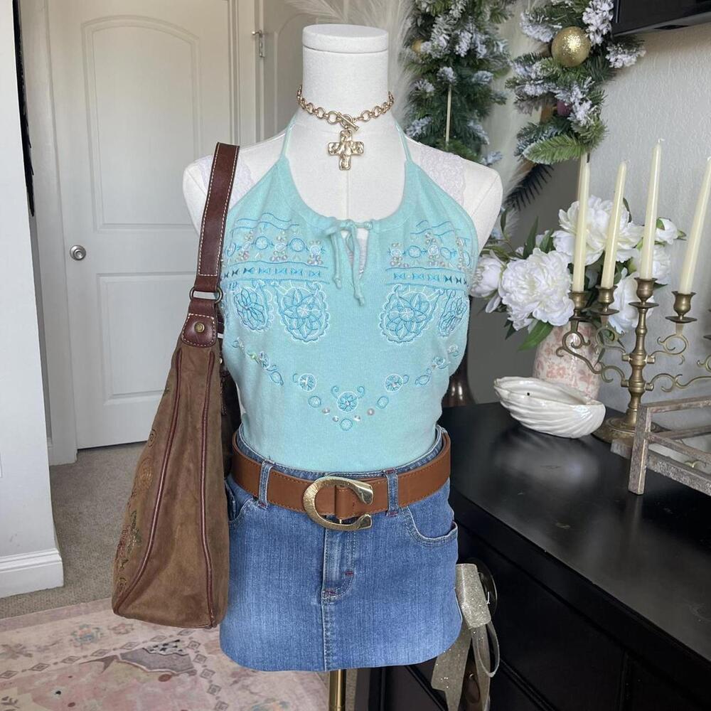Y2K Beaded Halter